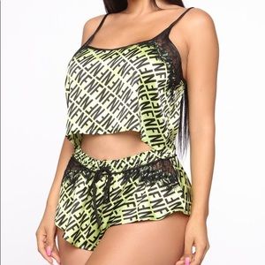 Fashion Nova 3 Piece PJ Set